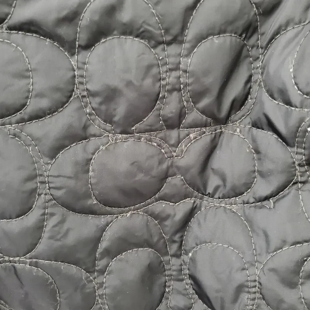 Coach Signature Logo Quilted Jacket (XS)